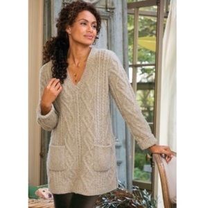 Soft Surroundings V-Neck Boyfriend Sweater (TXL)